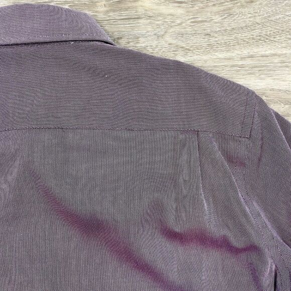 Guy Laroche Men's Long Sleeve Shirt Non Iron Light Purple 17 1/2 34/35 - Picture 6 of 10